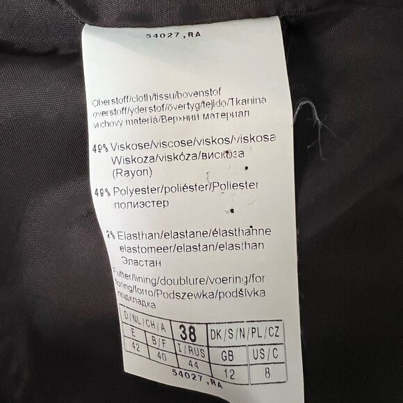 Bianca Grey Blazer Trench Coat Size 8 European Fashion - Picture 7 of 8